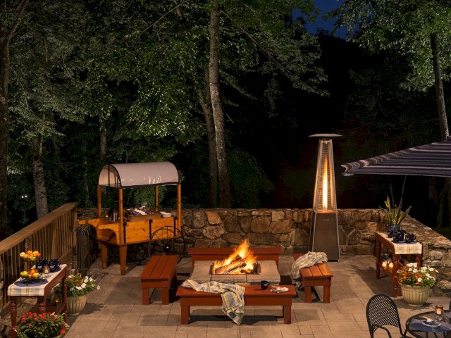 S'mores at our firepit on the Macy main patio is a great way to end the night